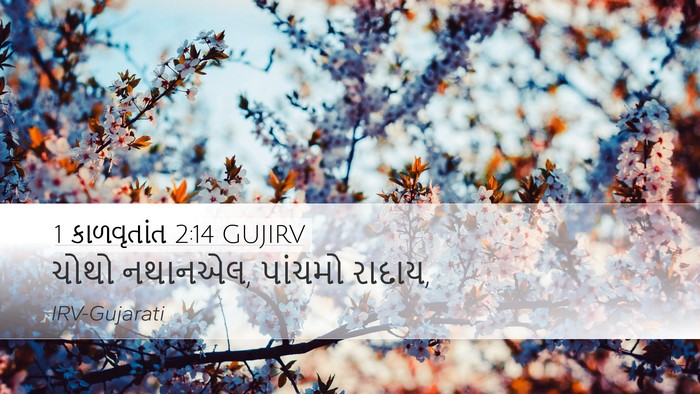 1 કાળવૃતાંત 2:14 GUJIRV Desktop Wallpaper - ચોથો નથાનએલ, - Desktop Bible Verse Wallpaper