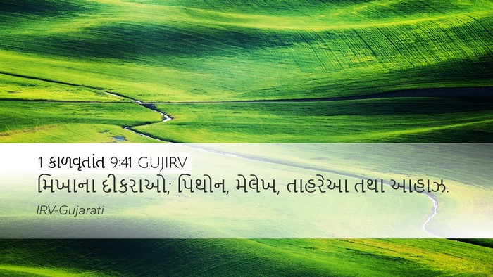 1 કાળવૃતાંત 9:41 GUJIRV Bible Verse Image
