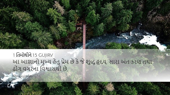 1 તિમોથીને 1:5 GUJIRV Bible Verse Image