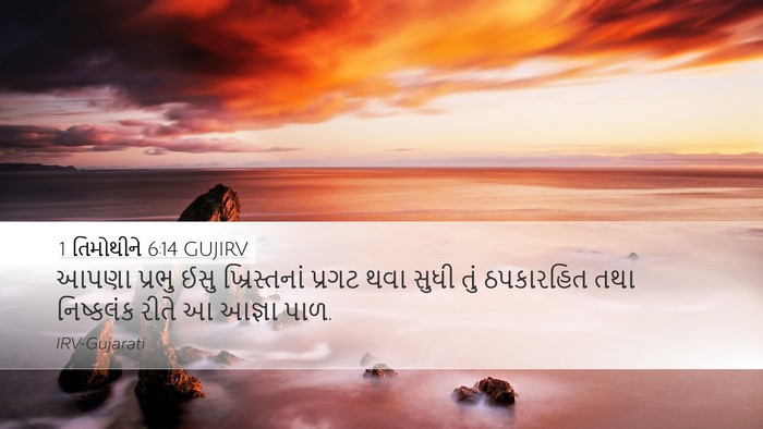 1 તિમોથીને 6:14 GUJIRV Bible Verse Image