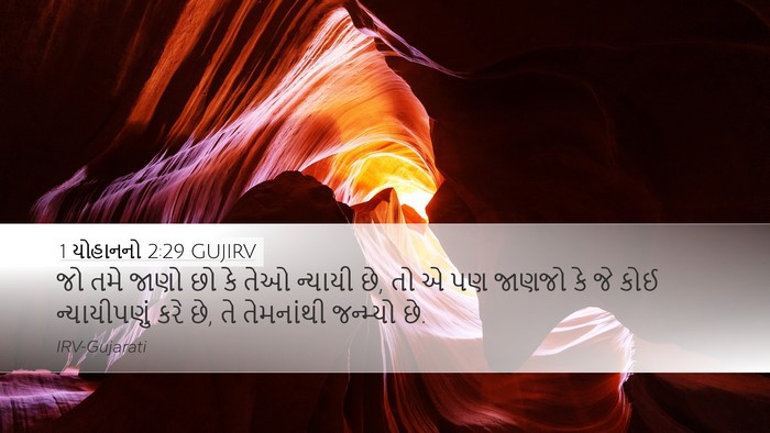 1 યોહાનનો 2:29 GUJIRV Bible Verse Image