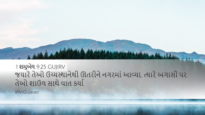 1 શમુએલ 9:25 GUJIRV Bible Verse Image