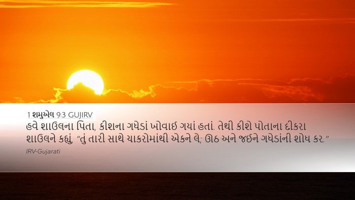 1 શમુએલ 9:3 GUJIRV Bible Verse Image