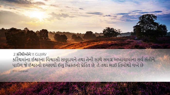 2 કરિંથીઓને 1:1 GUJIRV Bible Verse Image