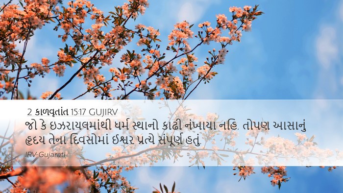 2 કાળવૃતાંત 15:17 GUJIRV Bible Verse Image