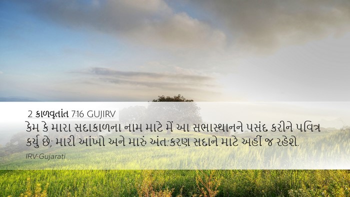 2 કાળવૃતાંત 7:16 GUJIRV Bible Verse Image