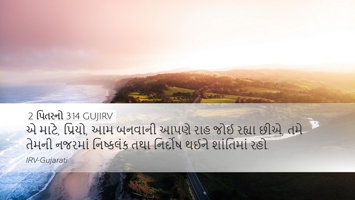 2 પિતરનો 3:14 GUJIRV Bible Verse Image