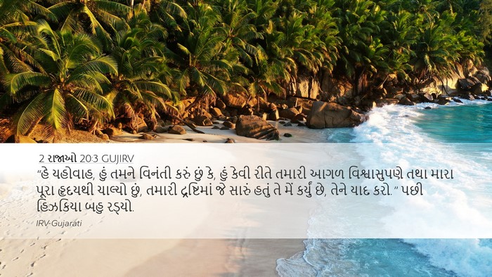2 રાજાઓ 20:3 GUJIRV Bible Verse Image