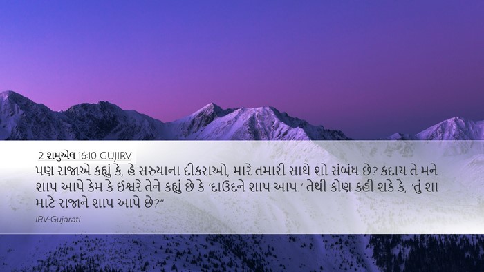 2 શમુએલ 16:10 GUJIRV Bible Verse Image
