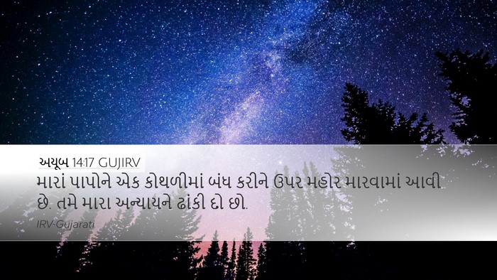 અયૂબ 14:17 GUJIRV Bible Verse Image