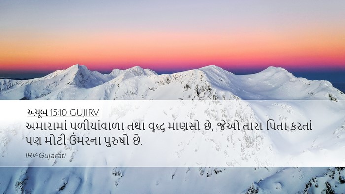 અયૂબ 15:10 GUJIRV Bible Verse Image