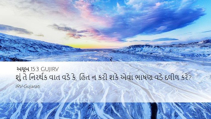 અયૂબ 15:3 GUJIRV Bible Verse Image