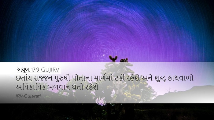 અયૂબ 17:9 GUJIRV Bible Verse Image