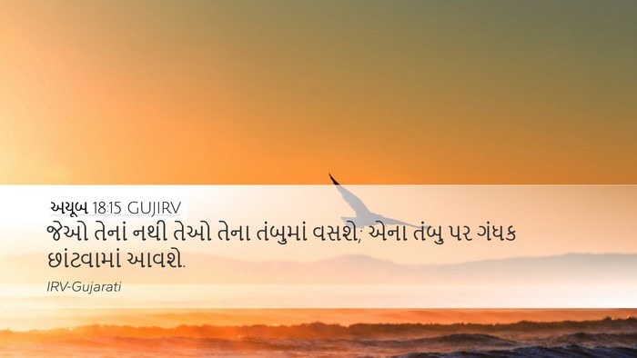 અયૂબ 18:15 GUJIRV Bible Verse Image