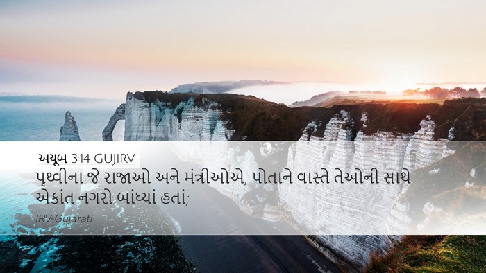 અયૂબ 3:14 GUJIRV Bible Verse Image