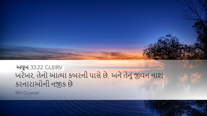 અયૂબ 33:22 GUJIRV Bible Verse Image