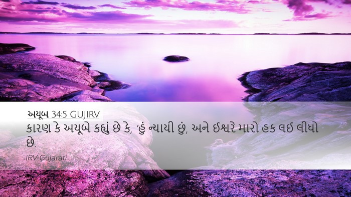 અયૂબ 34:5 GUJIRV Bible Verse Image