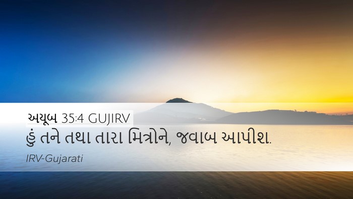 અયૂબ 35:4 GUJIRV Bible Verse Image