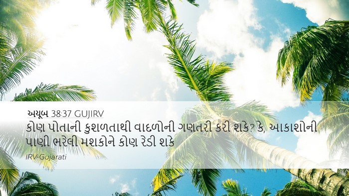 અયૂબ 38:37 GUJIRV Bible Verse Image