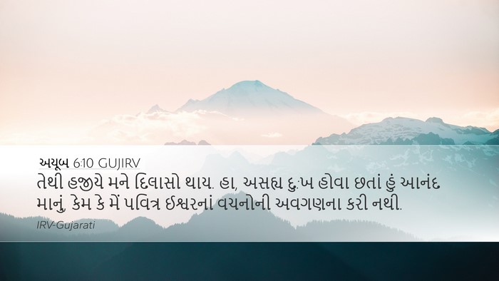 અયૂબ 6:10 GUJIRV Bible Verse Image