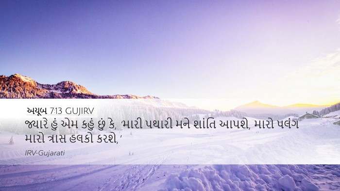 અયૂબ 7:13 GUJIRV Bible Verse Image