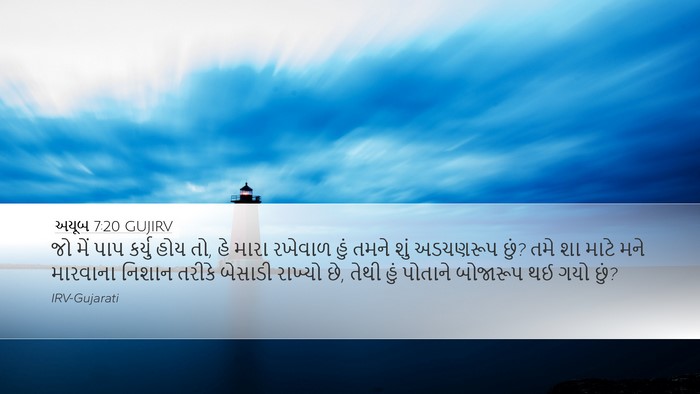 અયૂબ 7:20 GUJIRV Bible Verse Image