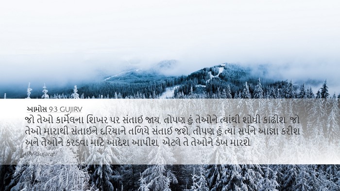 આમોસ 9:3 GUJIRV Bible Verse Image
