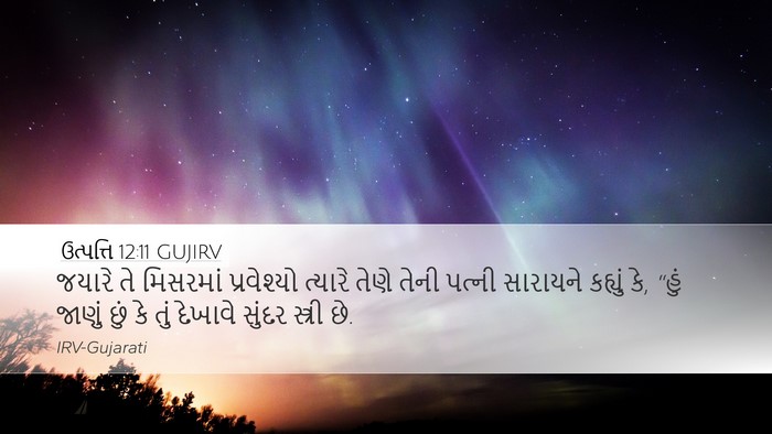 ઉત્પત્તિ 12:11 GUJIRV Bible Verse Image