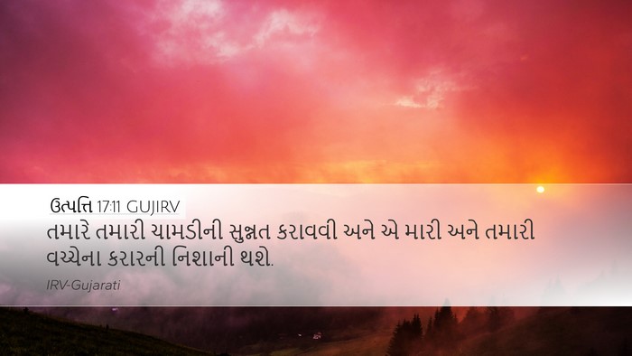 ઉત્પત્તિ 17:11 GUJIRV Bible Verse Image