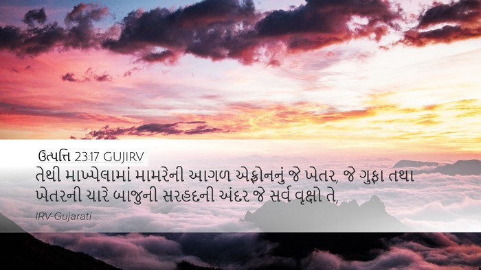 ઉત્પત્તિ 23:17 GUJIRV Bible Verse Image