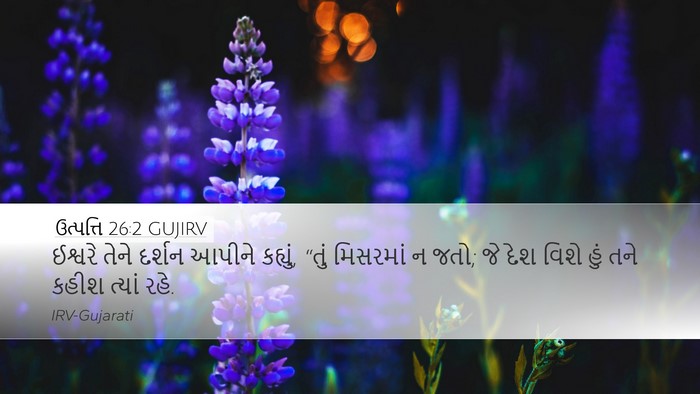 ઉત્પત્તિ 26:2 GUJIRV Bible Verse Image