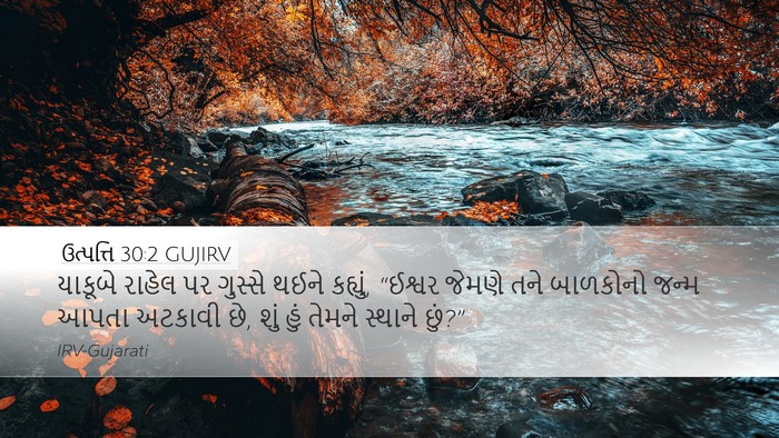 ઉત્પત્તિ 30:2 GUJIRV Bible Verse Image