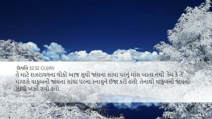 ઉત્પત્તિ 32:32 GUJIRV Bible Verse Image