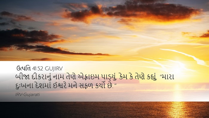ઉત્પત્તિ 41:52 GUJIRV Bible Verse Image