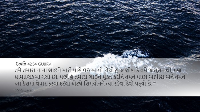 ઉત્પત્તિ 42:34 GUJIRV Bible Verse Image