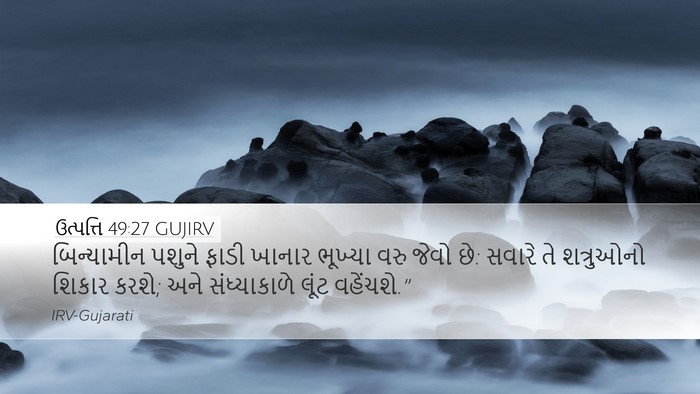 ઉત્પત્તિ 49:27 GUJIRV Bible Verse Image