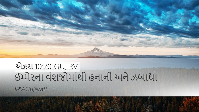 એઝરા 10:20 GUJIRV Bible Verse Image