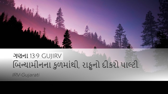 ગણના 13:9 GUJIRV Desktop Wallpaper - બિન્યામીનના - Desktop Bible Verse Wallpaper