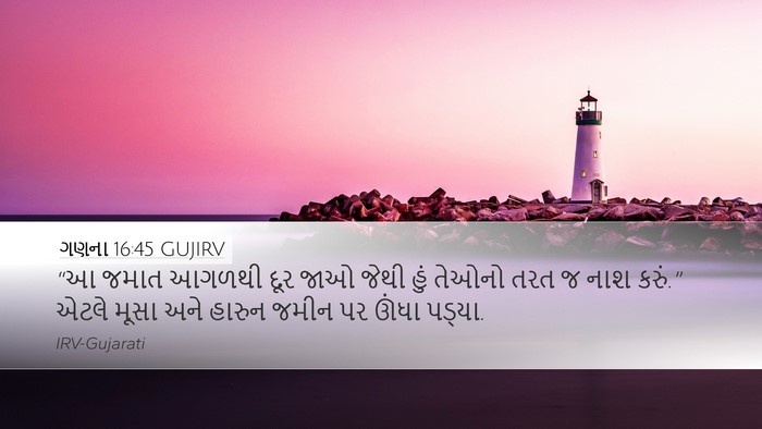 ગણના 16:45 GUJIRV Bible Verse Image