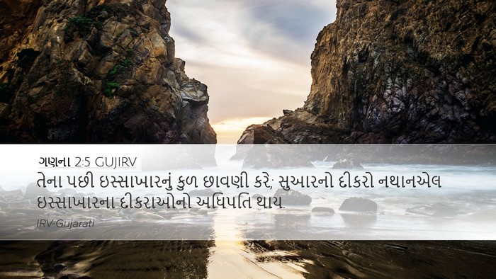 ગણના 2:5 GUJIRV Bible Verse Image