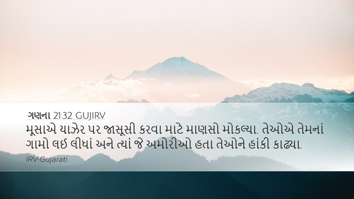 ગણના 21:32 GUJIRV Bible Verse Image