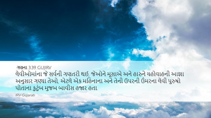 ગણના 3:39 GUJIRV Bible Verse Image