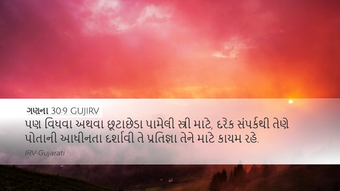 ગણના 30:9 GUJIRV Bible Verse Image