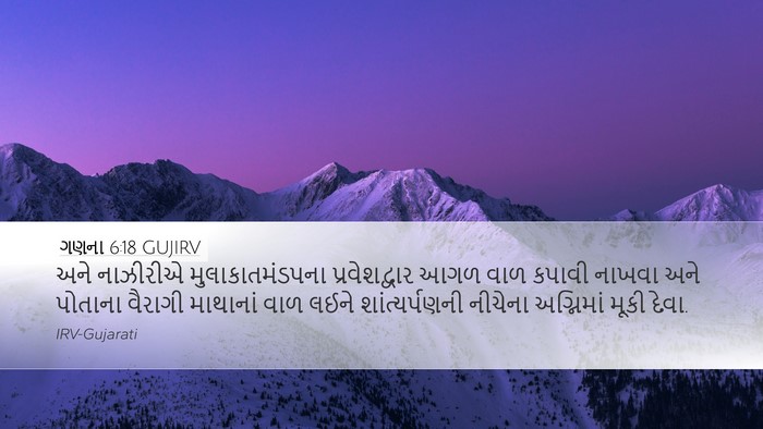 ગણના 6:18 GUJIRV Bible Verse Image