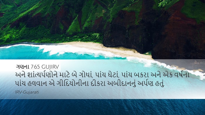 ગણના 7:65 GUJIRV Bible Verse Image
