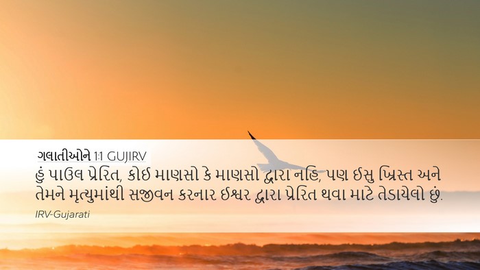 ગલાતીઓને 1:1 GUJIRV Bible Verse Image