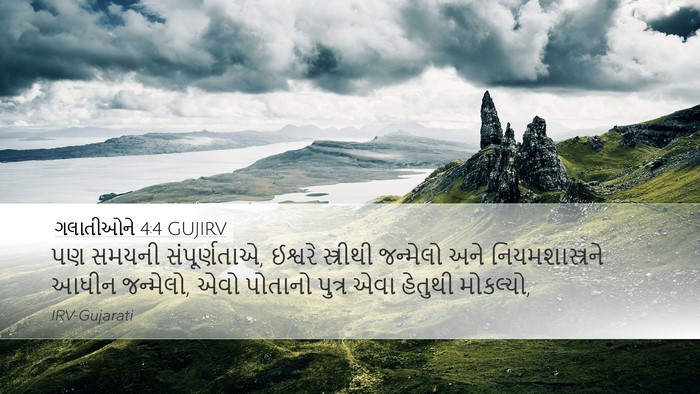 ગલાતીઓને 4:4 GUJIRV Bible Verse Image