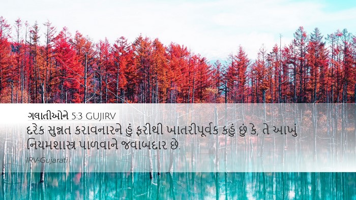 ગલાતીઓને 5:3 GUJIRV Bible Verse Image