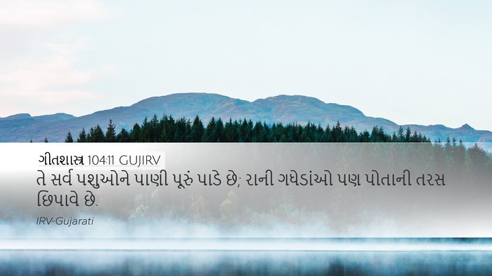 ગીતશાસ્ત્ર 104:11 GUJIRV Bible Verse Image