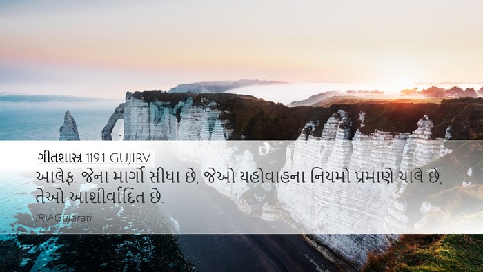 ગીતશાસ્ત્ર 119:1 GUJIRV Bible Verse Image